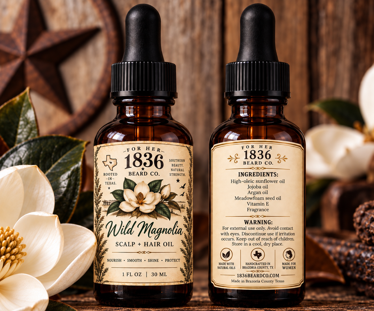 1836 Hair Serum - Wild Magnolia - Magnolia, Geranium & Musk,  1 fl oz.